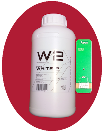Azon White Ink 2 700ml Chipped